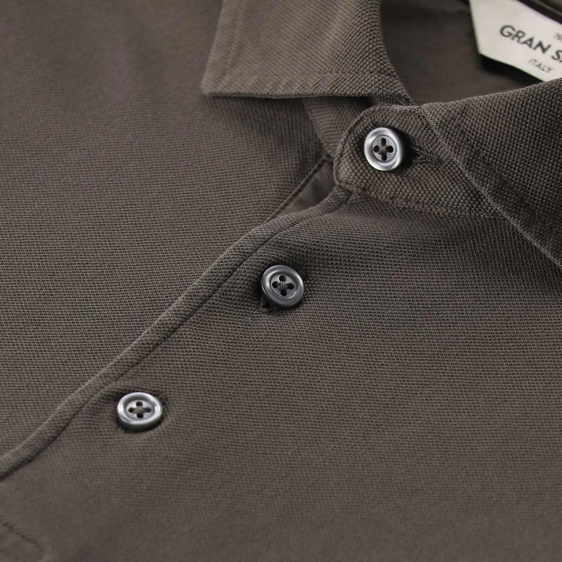 Gran Sasso Polo Poloshirt aus Baumwolle grün(Image 6)