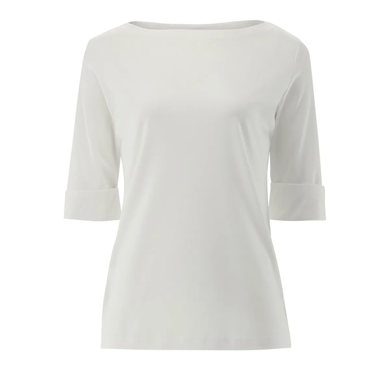 VAN LAACK Bluse Bluse Slim Fit Uni weiss