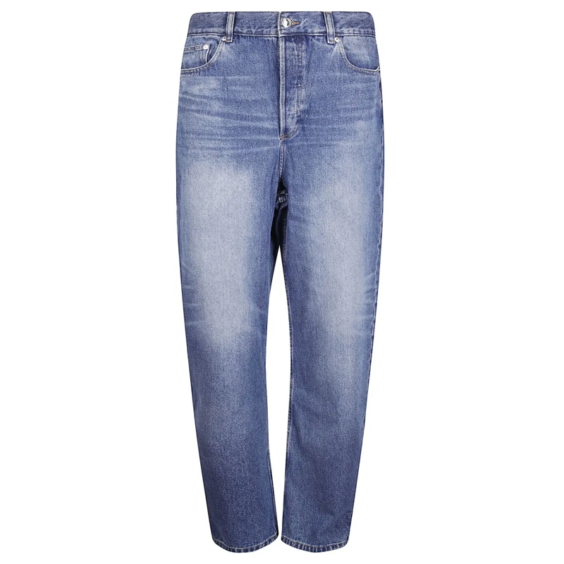 A.P.C. Jeans Wide-Leg Five-Pocket Jeans Blue