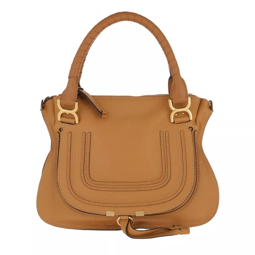 Chloé Marcie Medium Shoulder Bag Autumnal Brown Rymlig shoppingväska