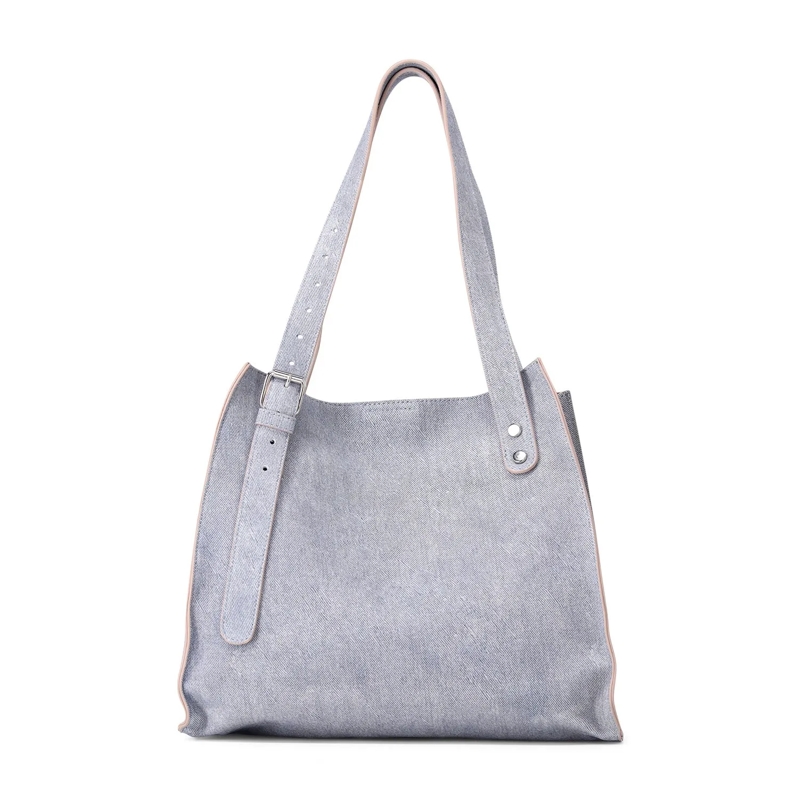 Agl Crossbodytas Schultertasche aus Leder blau