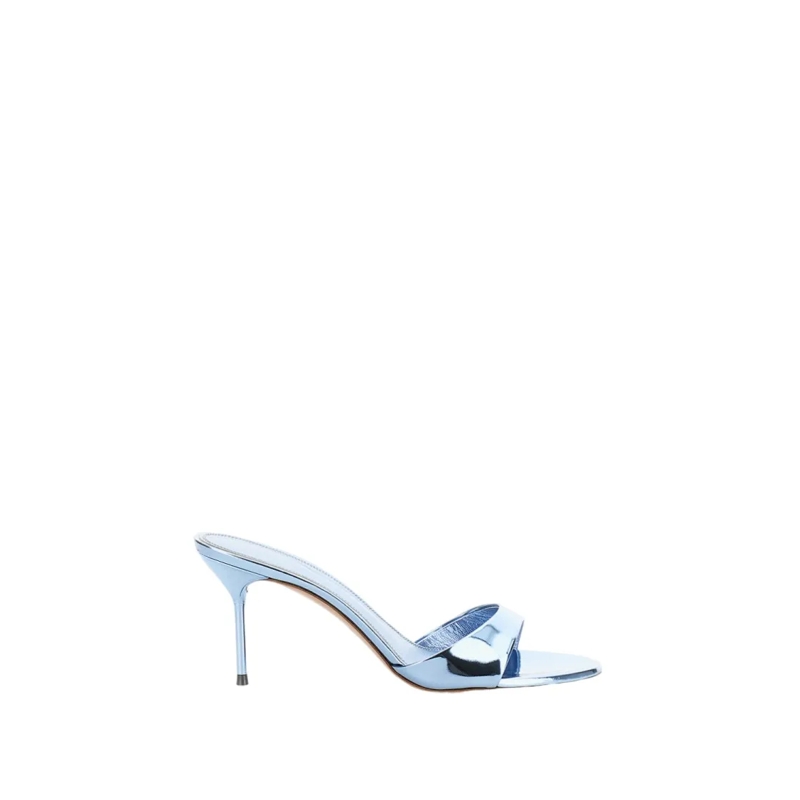 Paris Texas Sandales Light Blue Patent Leather Mule Sandals Blue