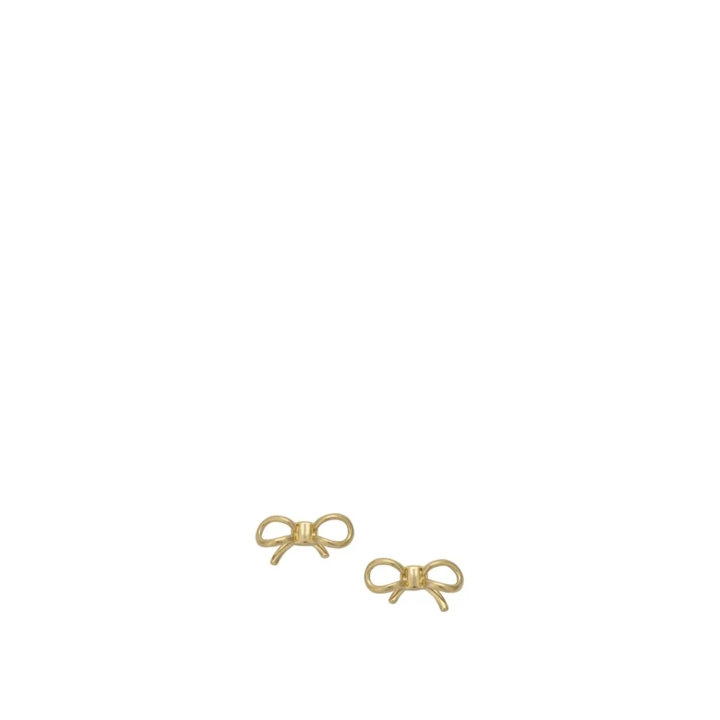 Salvatore Ferragamo Boucles d'oreilles à tige Bow-Shaped Gold-Toned Brass Stud Earrings Not Applicable