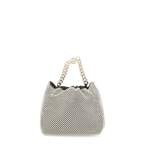 PINKO Hand Bag With Strass Grey Sac à bandoulière