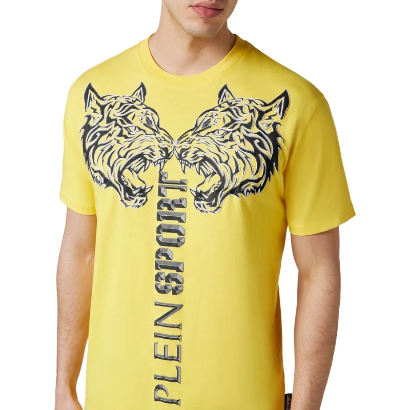 Plein Sport T-Shirt T-Shirt Tiger gelb(Image 3)