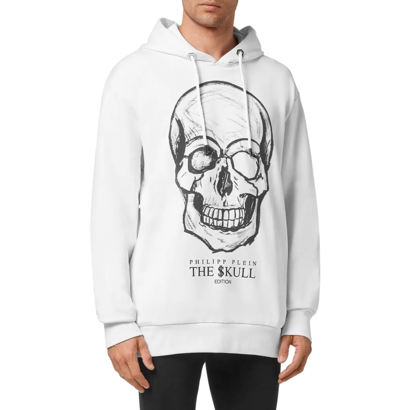 Philipp Plein Top Hoodie Skull weiss(Image 3)