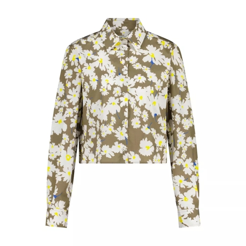 MSGM Crop-Bluse im floralem Design Grün 