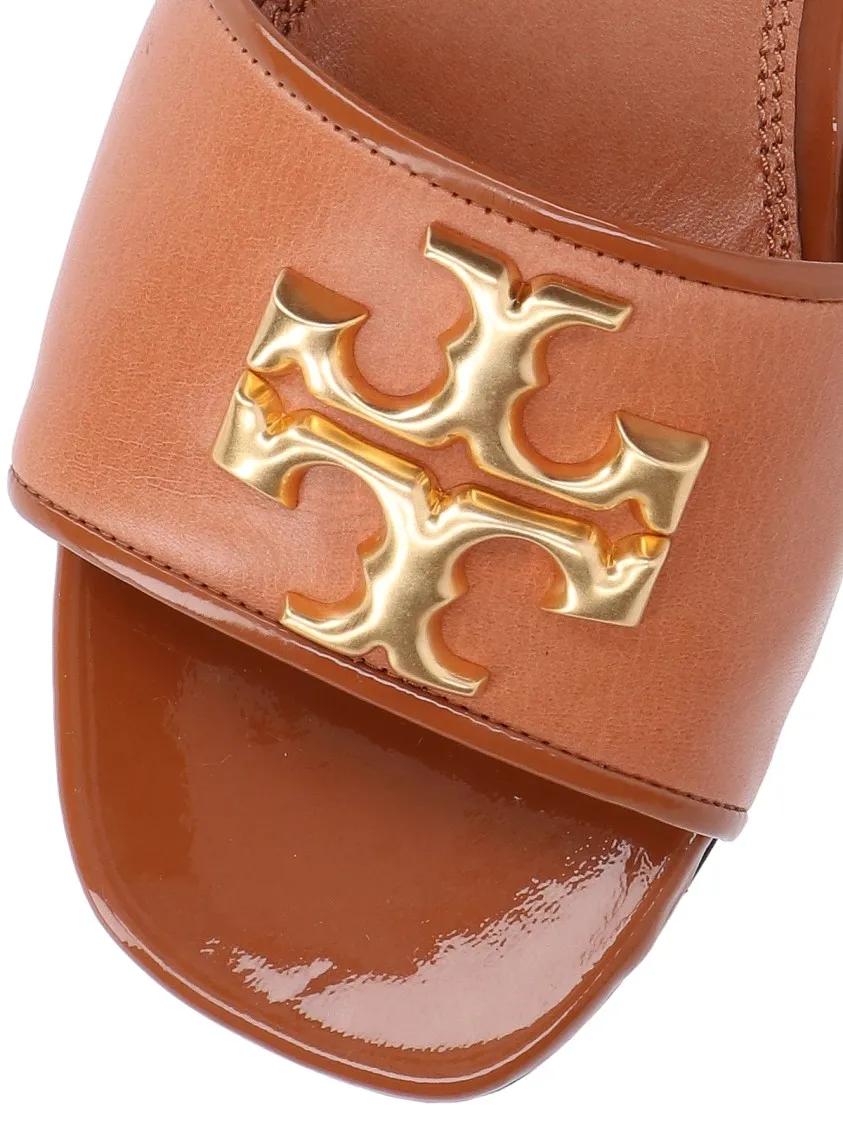 Thumbnail - Tory Burch Sandalen - "Eleanor" Slide Sandals – Brown - Gr. 5_5 - in Braun - für Damen