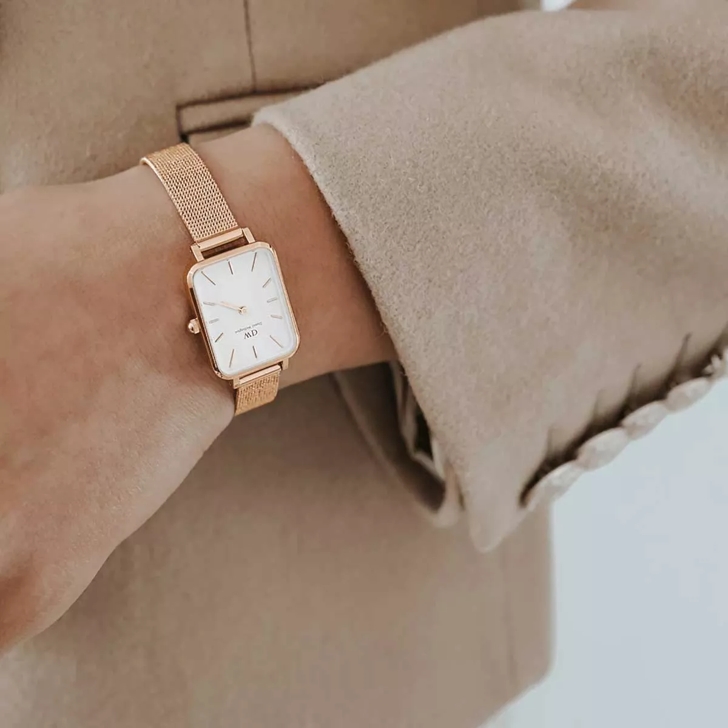 Daniel wellington rose hot sale gold white