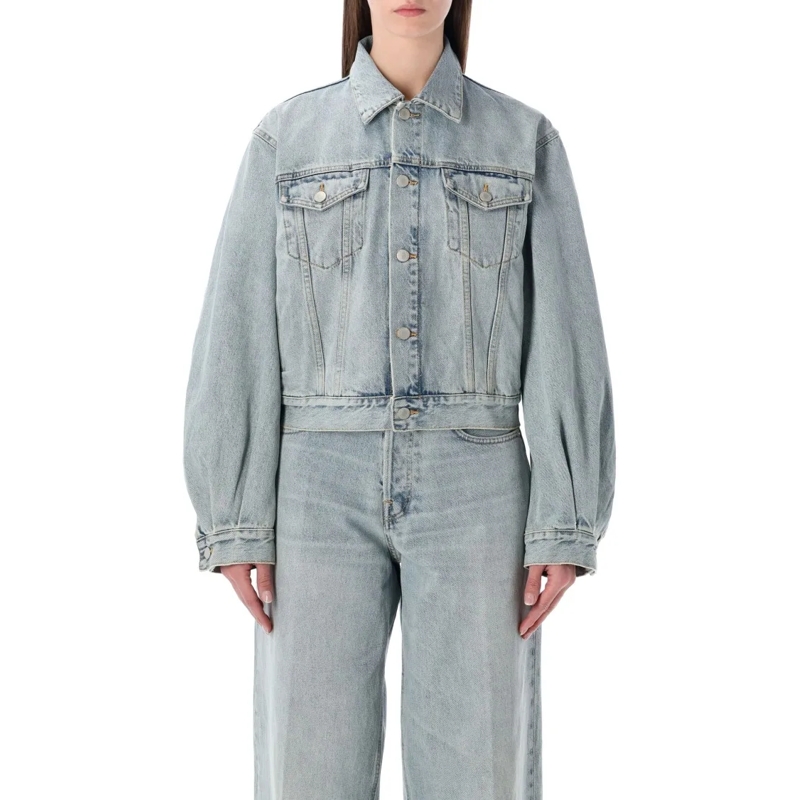 Haikure Jeansjacke Simon Light-Wash Denim Jacket Blue