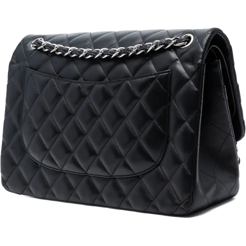 Chanel Schultertasche Jumbo Classic Lambskin Double Flap schwarz