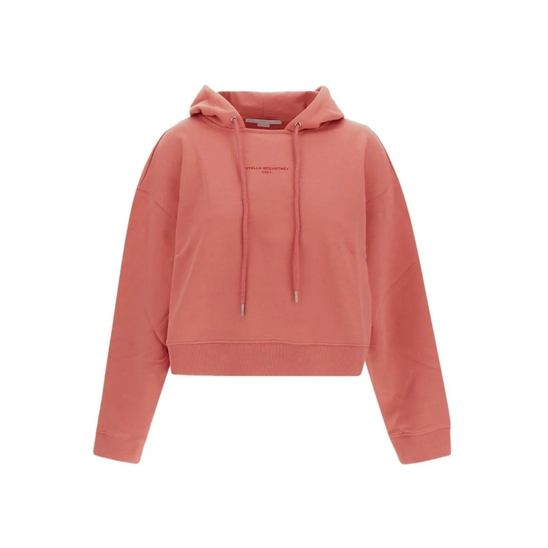 Stella McCartney Sweatshirt Martini Pink Crop-Top Hoodie rose