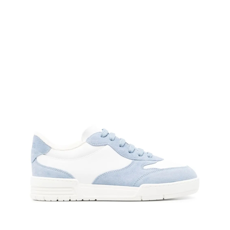 Moschino Lage-top sneaker Cornflower Blue Lace-Up Sneakers White