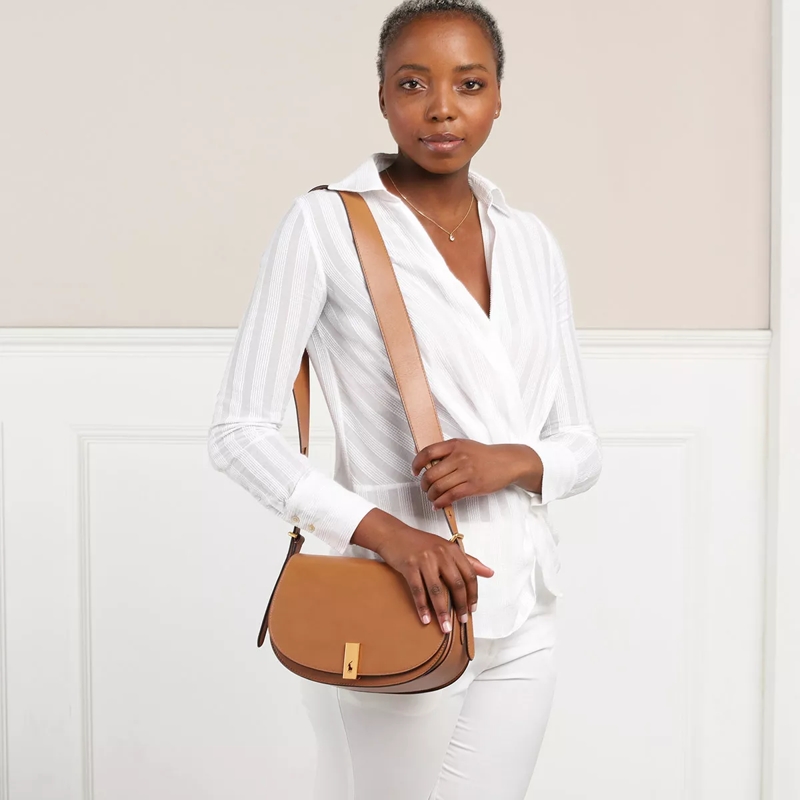 Polo Ralph Lauren Saddle Bag Saddle Crossbody Medium Tan(Image 2)