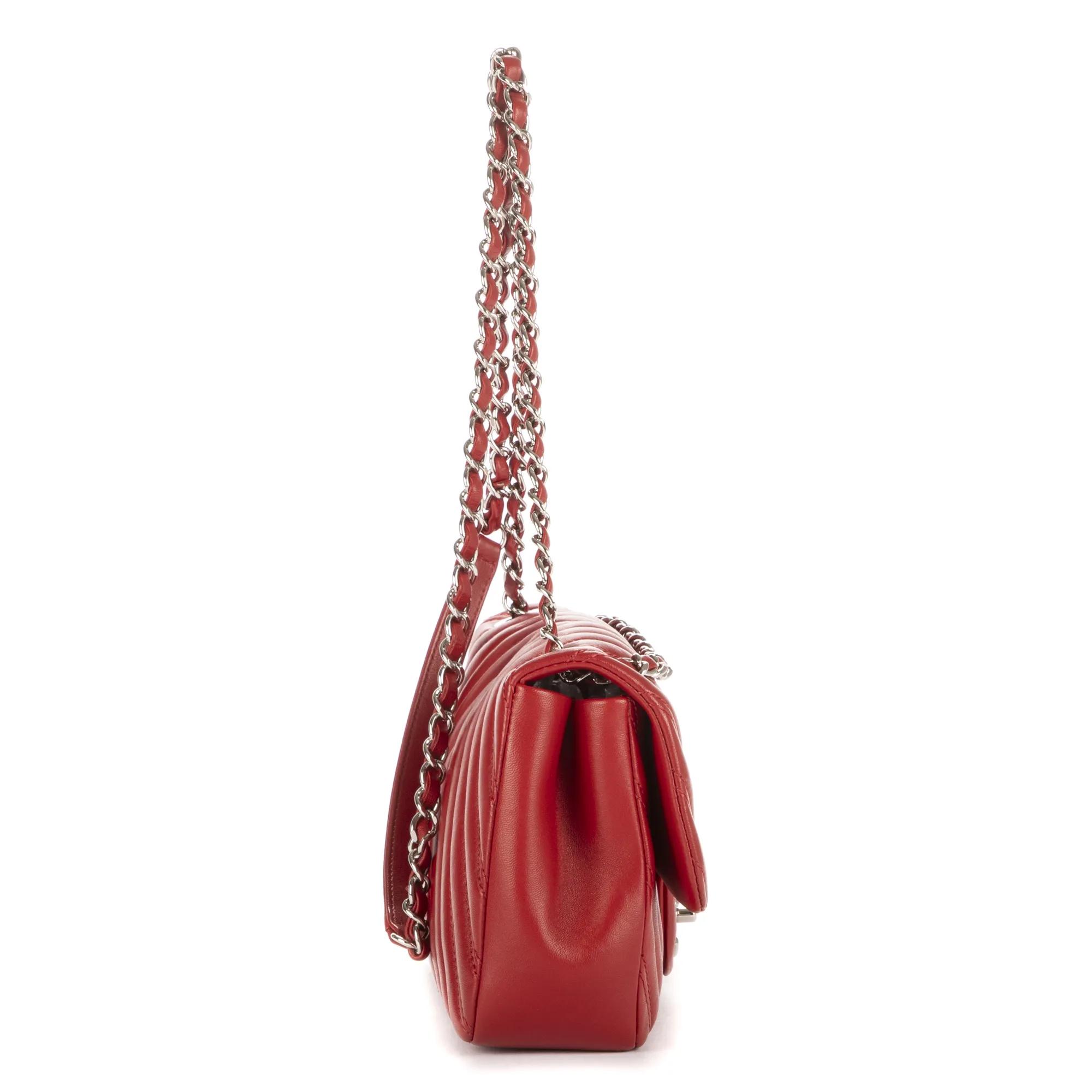 Thumbnail - Chanel Crossbody Bags - Double Stitched Single Flap - Gr. unisize - in Rot - für Damen