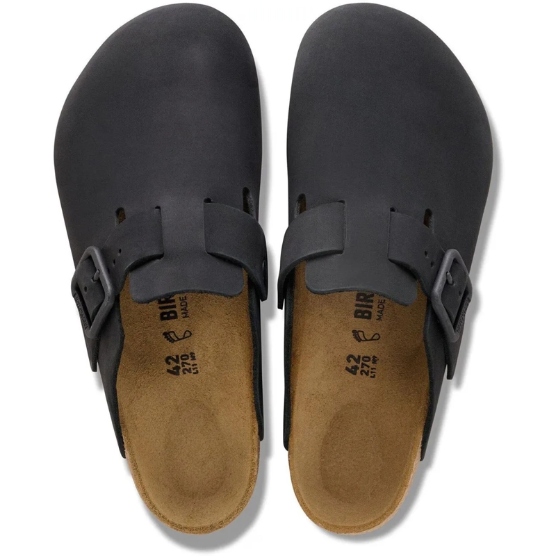 Birkenstock Hausschuhe Birkenstock Boston Wb Slippers Zwart 1031575 schwarz(Image 4)