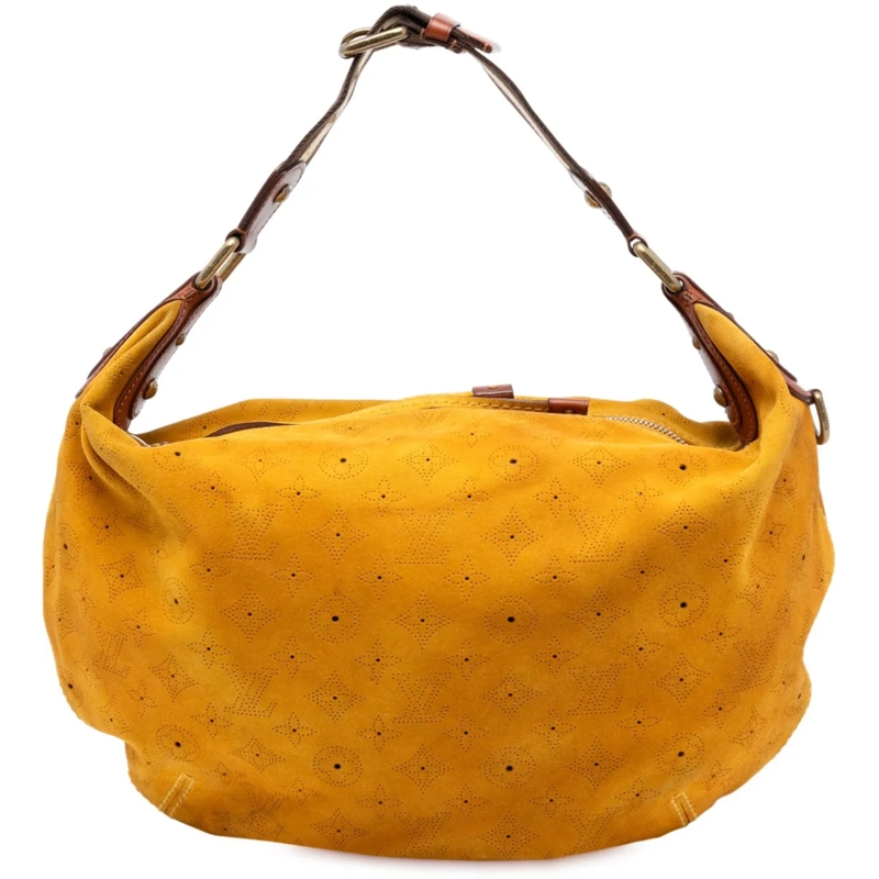 Louis Vuitton Schultertasche Monogram Suede Onatah GM gelb