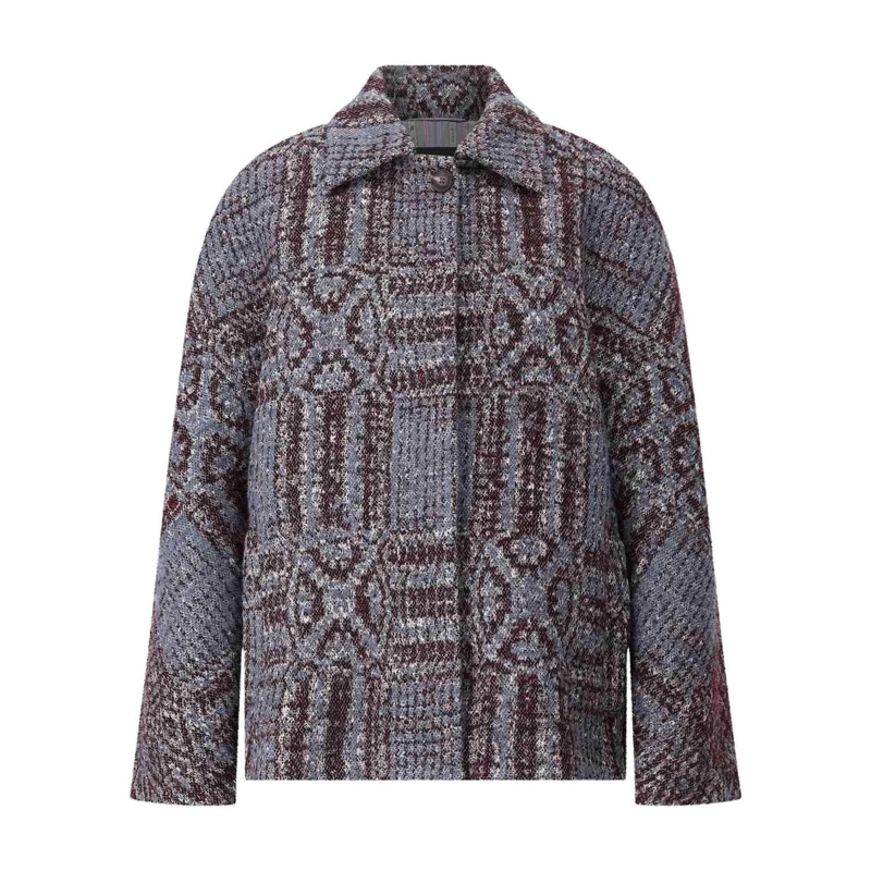 Etro Veste de transition Jacke aus Woll-Mix mehrfarbig