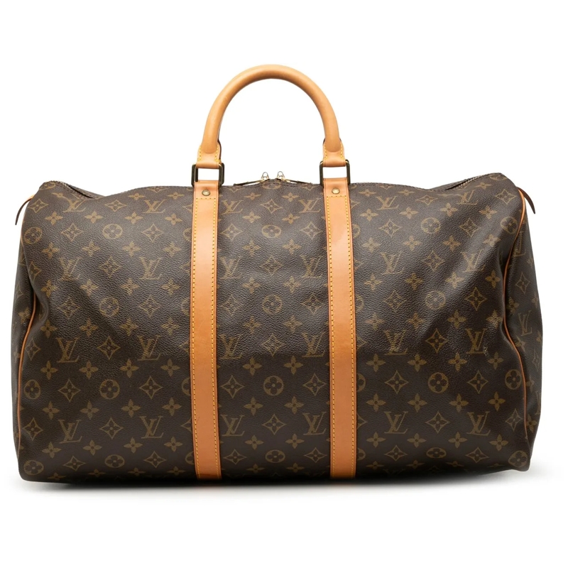 Louis Vuitton Weekender Monogram Keepall 50 braun