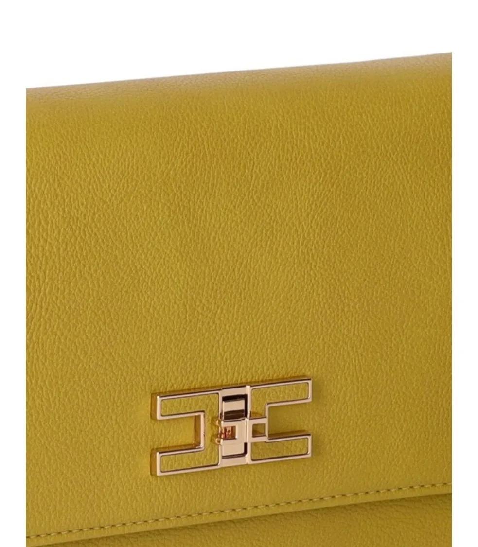 Elisabetta Franchi Hobo bags Curry Crossbody Bag Yellow in geel