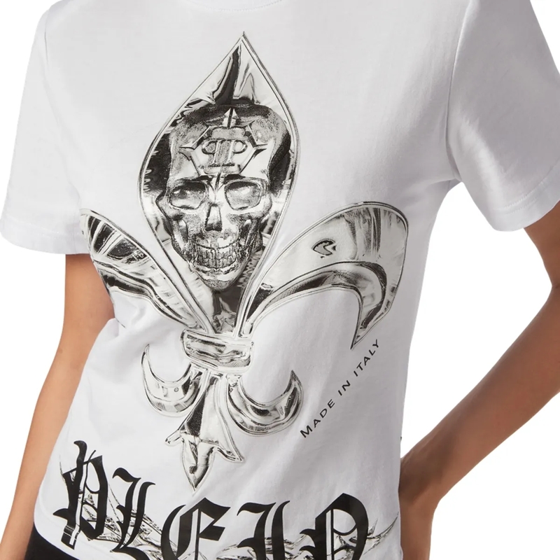 Philipp Plein T-Shirt T-Shirt Chrome weiss(Image 6)