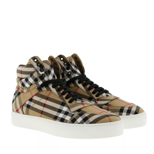 Burberry Vintage Check High-Top Sneakers Antique Yellow Low-Top Sneaker