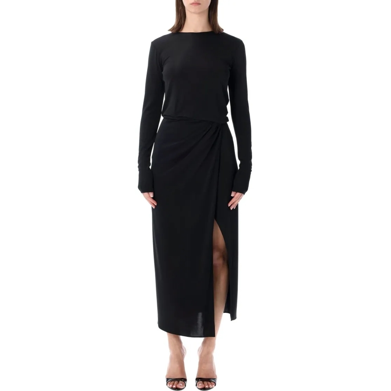 Andamane Midi-jurk New Gia Split Dress Black