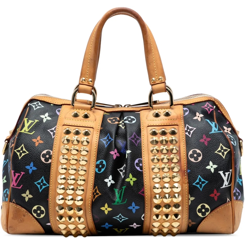 Louis Vuitton Schultertasche Monogram Multicolore Courtney MM schwarz