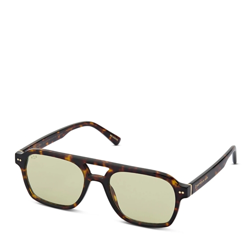 Kapten & Son Sonnenbrille Zurich Edge Dark Tortoise Green Dark Tortoise