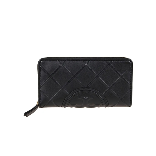 Tory Burch Geldbörse Fleming Soft Zip Continental Wallet Black