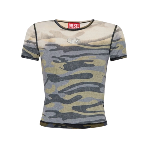 Diesel T-Shirt mit Camouflagemuster 97WA 97WA Chemises