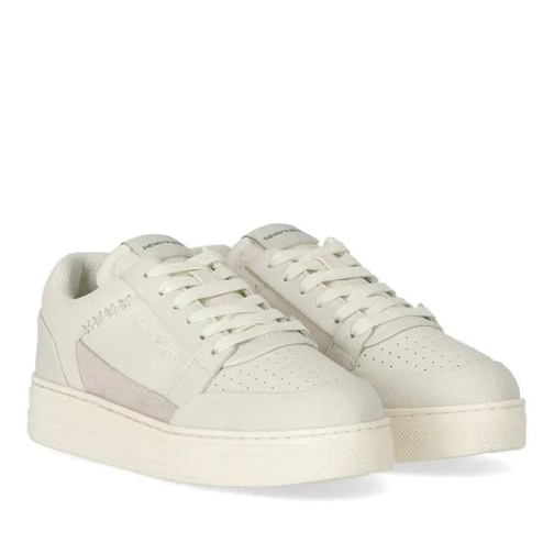 Emporio Armani Basket Ivory Sneaker White låg sneaker