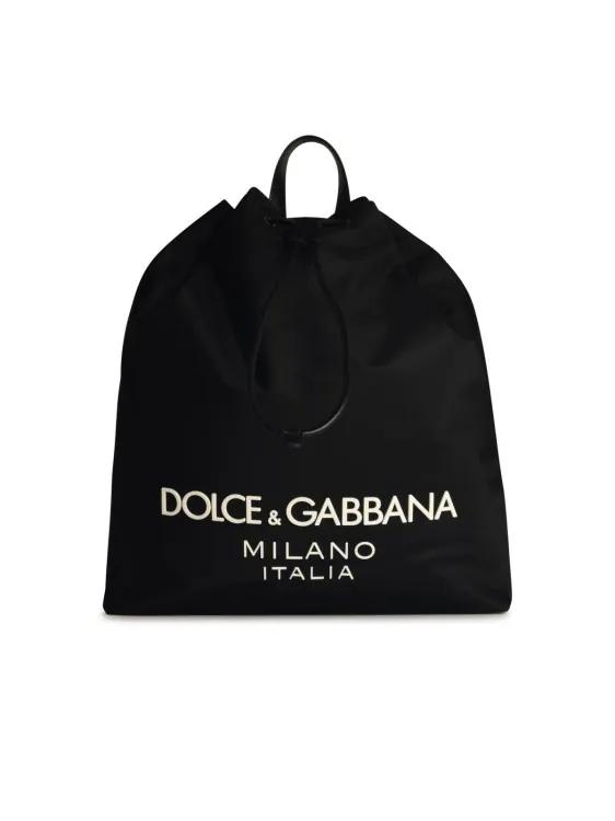 Dolce&Gabbana Rucksäcke - Black Nylon Backpack - Gr. unisize - in Schwarz - für Damen