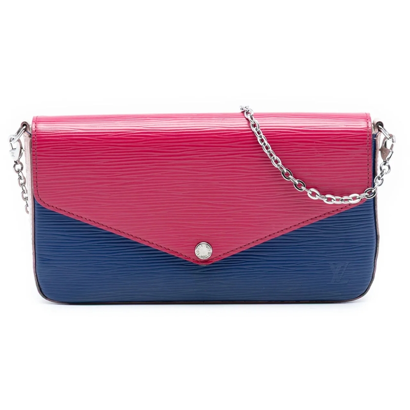 Louis Vuitton Sac à bandoulière Epi Tricolor Pochette Felicie rose