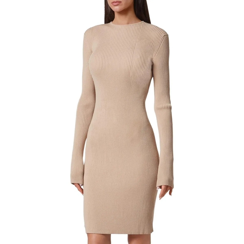 Philipp Plein Strickkleid Strickkleid beige(Image 2)