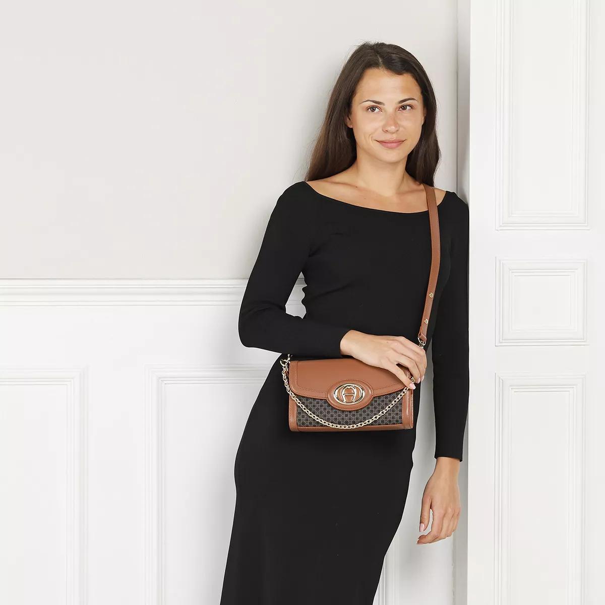 AIGNER Luis Demi Brown Crossbody Bag