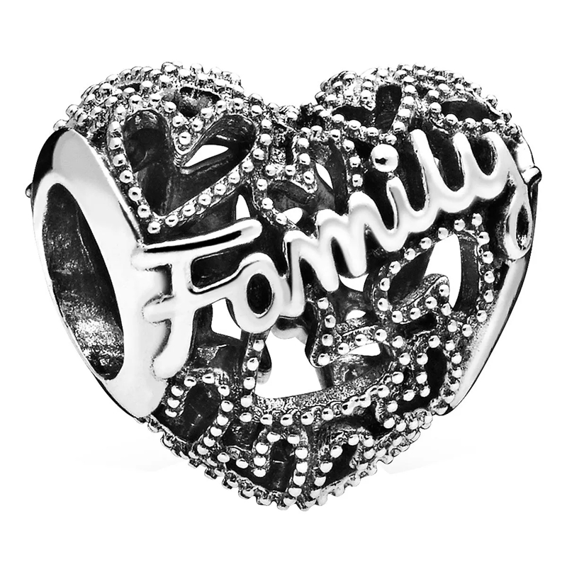 Pandora Anhänger Family Herz Charm Sterling silver