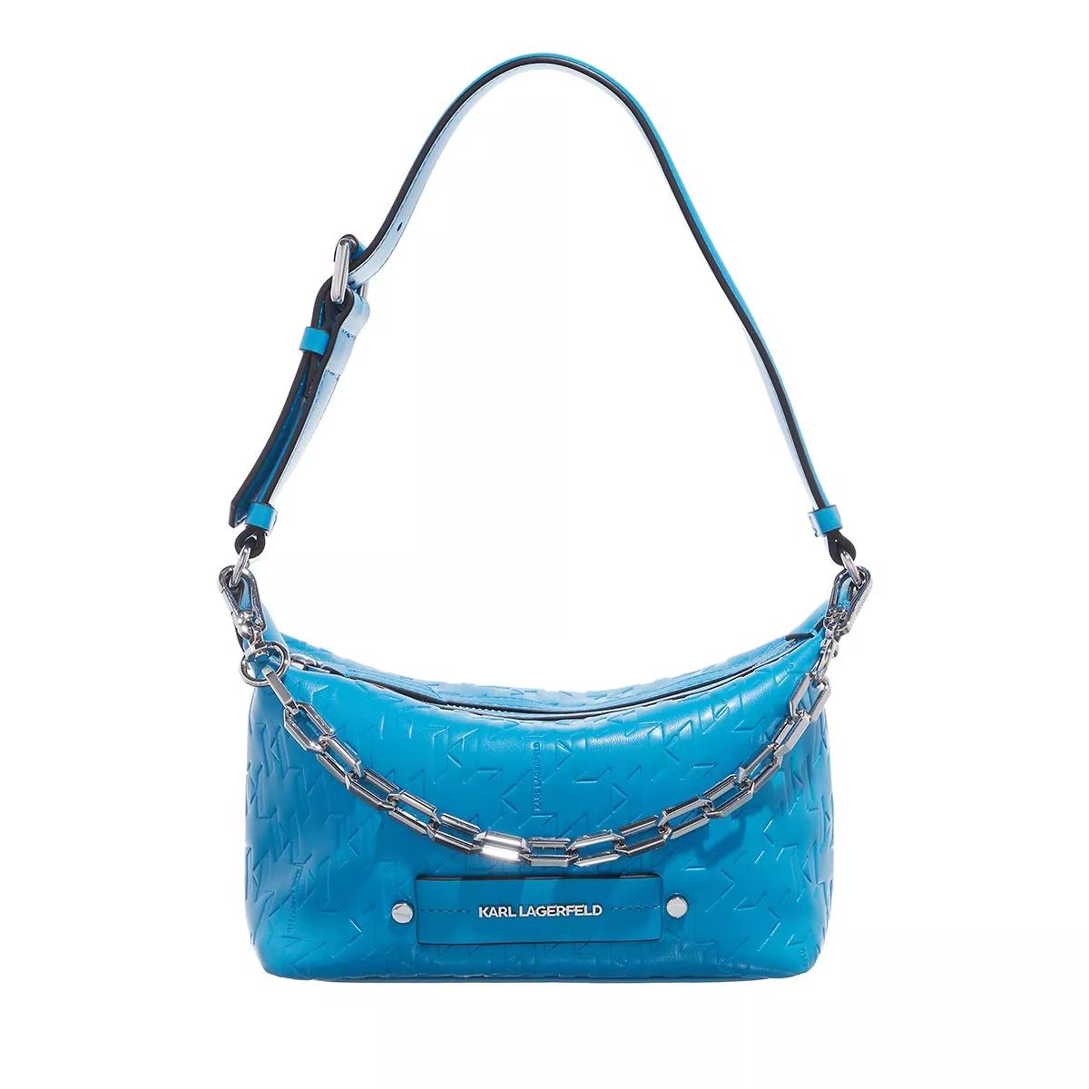 Karl Lagerfeld Hobo Bags - K/Kushion Emb Sm Scuba - Gr. unisize - in Blau - für Damen