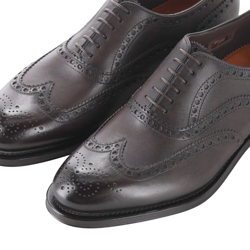 Santoni Veterschoenen Schnürschuhe aus Leder braun(Image 3)