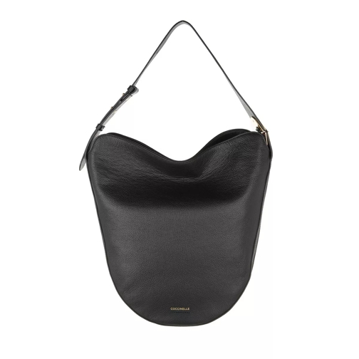 Coccinelle Handbag Grained Leather  Noir Hobo Bag