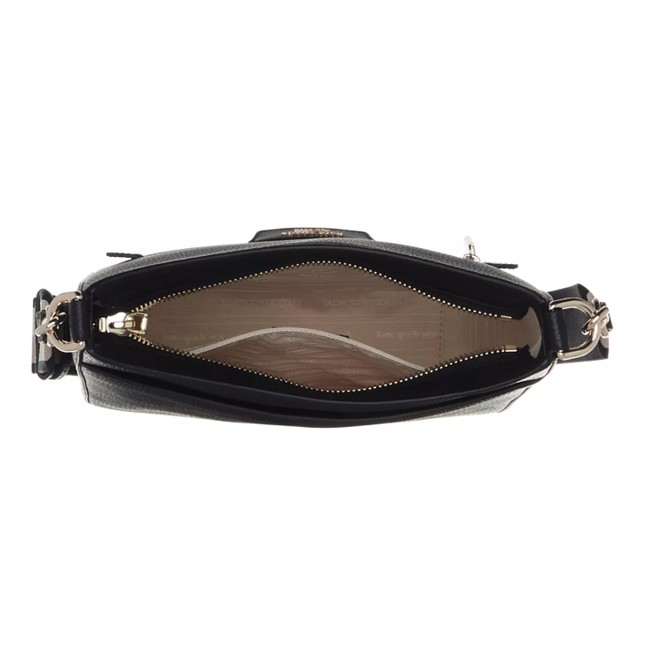 Kate Spade New York Hudson Pebbled Leather Messenger Crossbody black Crossbody Bag
