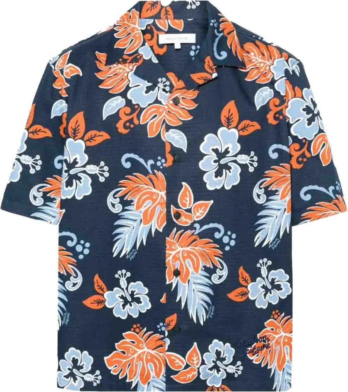 Maison Kitsune - MAISON KITSUNE%27 Shirts Darkblue - Größe S - blau