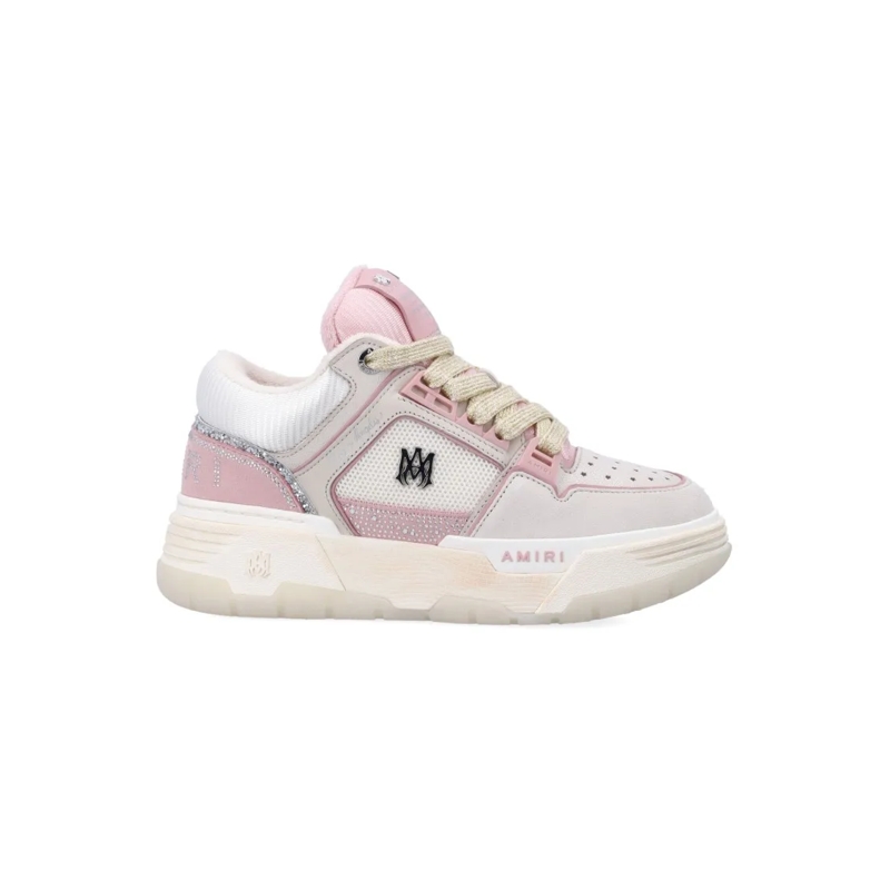 Amiri Low-Top-Sneaker Ma-1 Crystal Pink Woman's Sneakers White