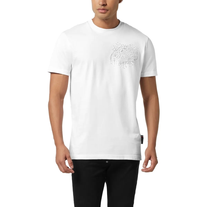 Philipp Plein T-Shirt T-Shirt Rundhalsausschnitt Ss Verziert weiss(Image 3)