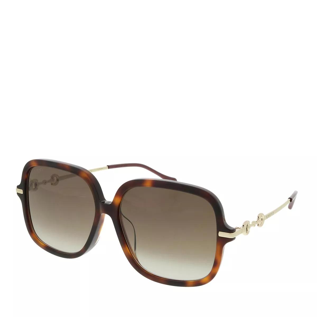 Gucci Sonnenbrille - GG0884SA-002 58 Sunglass WOMAN ACETATE - Gr. unisize - in Goldbraun - für Damen