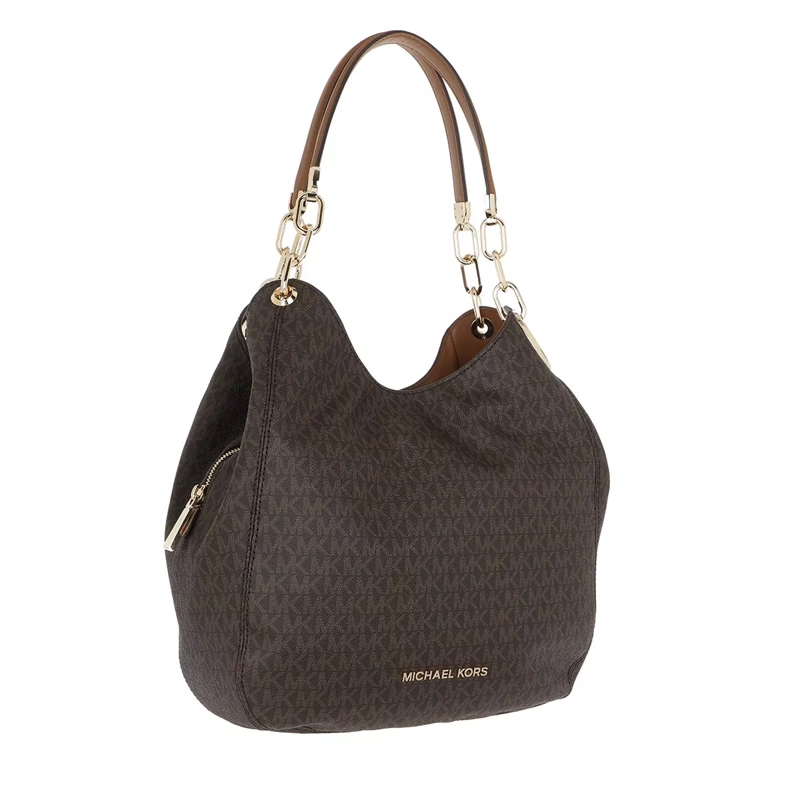 MICHAEL Michael Kors Tote Lg Chain Shldr Tote Brn/acorn(Image 5)