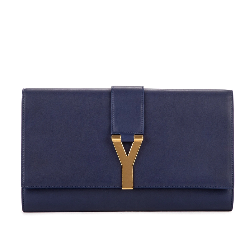 Saint Laurent Crossbody Bag Classic Y Line Clutch marineblau