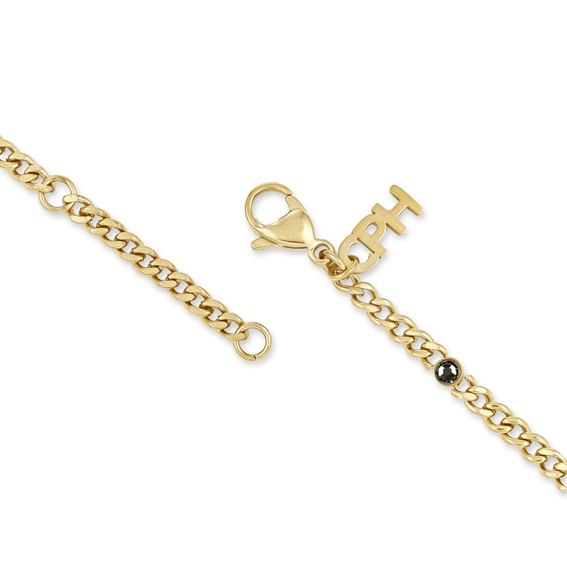 Copenhagen Mittellange Halskette Edelstahl Glittery gold(Image 4)