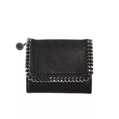 Stella McCartney Falabella Chain Insert Wallet Black Portemonnaie mit Überschlag