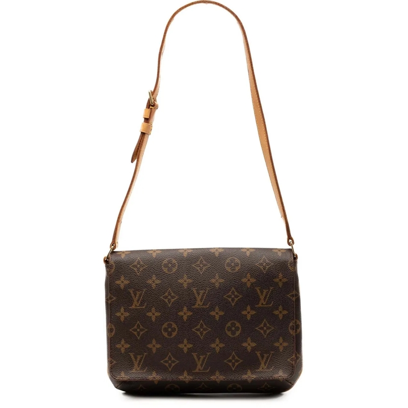 Louis Vuitton Schultertasche Monogram Musette Tango Short Strap braun